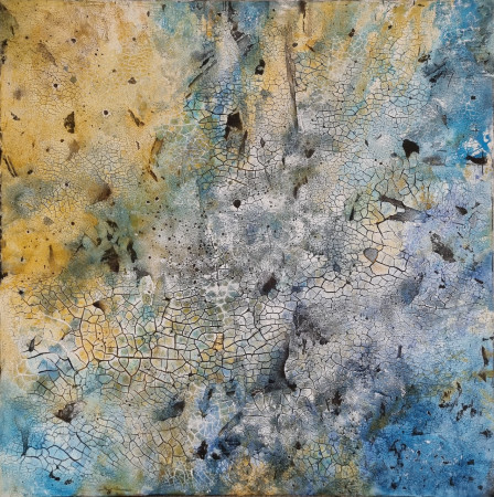 SC 221 "shallows"........100x100x4cm.. mixed media on canvas